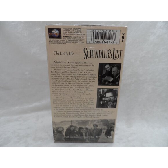 Schindlers List Fiddler On The Roof Doctor Zhivago Sealed VHS Tapes Set Of 3 - Picture 7 of 7